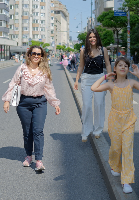 Female people walking